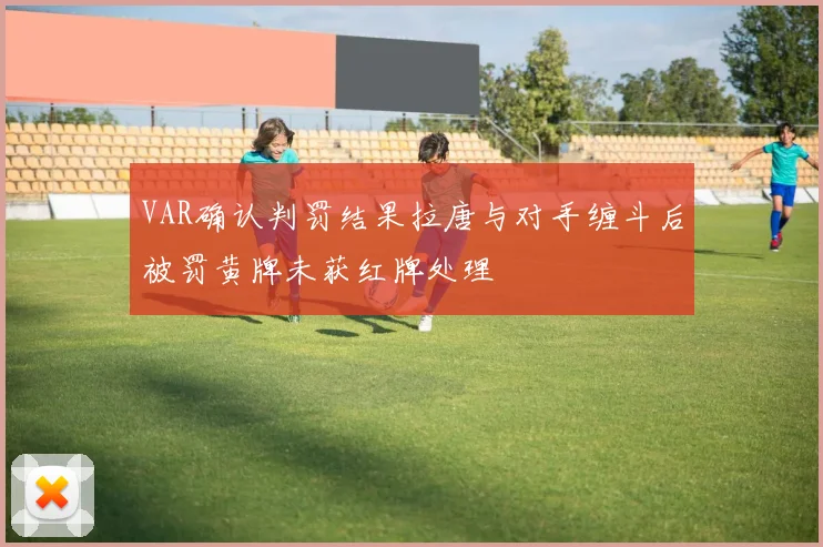 VAR确认判罚结果拉唐与对手缠斗后被罚黄牌未获红牌处理